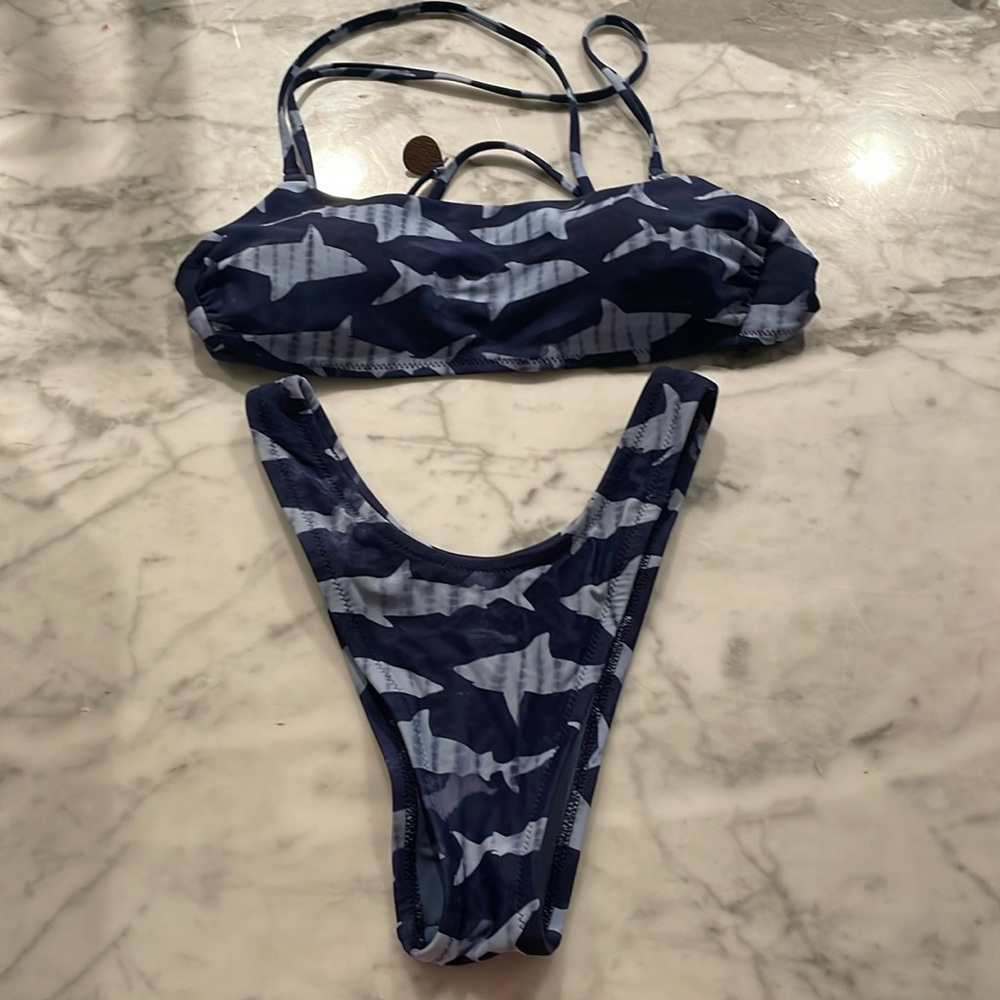 Aerie shark bikini